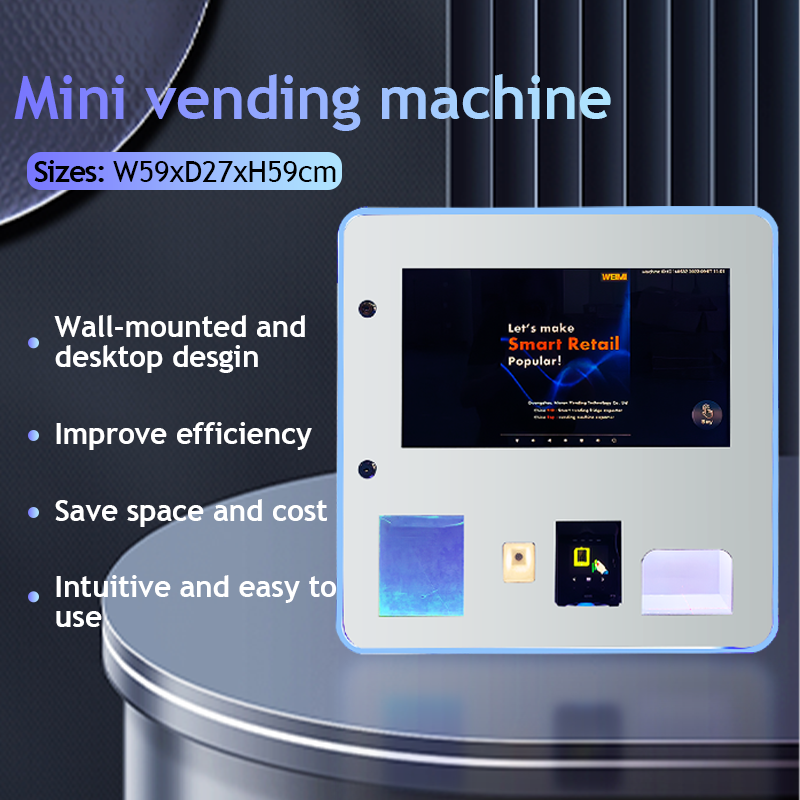 Micron smart desktop mini electronic cigarette vape vending machine with card reader age checker accept customize